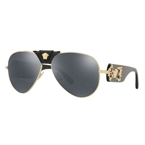 versace sunglasses 2150-q|Versace VE2150Q 62 Dark Grey & Gold Sunglasses .